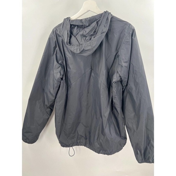 Quiksilver Everyday Windbreaker Jacket Mens M Medium Black Mesh Lined Full Zip - Picture 4 of 9